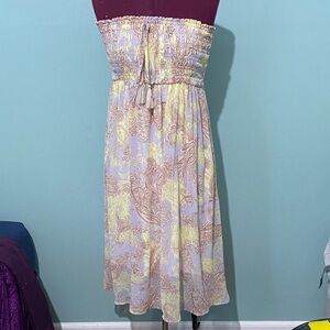 🔮 5 for $20 🔮 Purple and Yellow pastel paisley sundress skirt